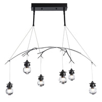 KIWI PENDANT BY HUBBARDTON FORGE, FINISH: BLACK; CLEAR GLASS, | CASA DI LUCE LIGHTING