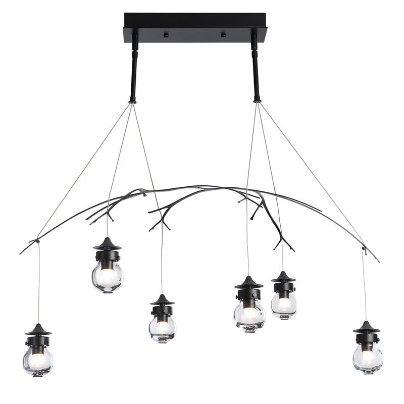 KIWI PENDANT BY HUBBARDTON FORGE, FINISH: BLACK; CLEAR GLASS, | CASA DI LUCE LIGHTING