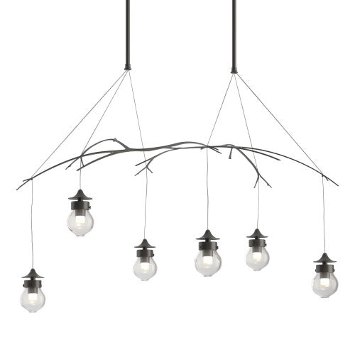 KIWI PENDANT BY HUBBARDTON FORGE, FINISH: DARK SMOKE; CLEAR GLASS,  | CASA DI LUCE LIGHTING