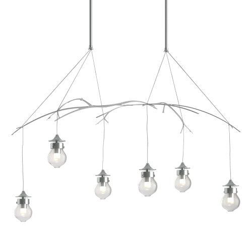 KIWI PENDANT BY HUBBARDTON FORGE, FINISH: VINTAGE PLATINUM; CLEAR GLASS,  | CASA DI LUCE LIGHTING