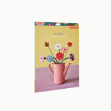 Klimt's Garden Paper Bouquet, flat-pack packaging
