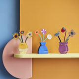 Klimt Flowers Pop-Out Card, styled in an interior