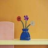 Klimt Flowers Pop-Out Card, styled in an interior