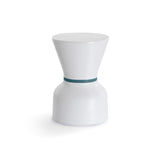 Pa.He.Ko Side Table - Ko, White, Ocean Blue Ring