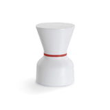 Pa.He.Ko Side Table - Ko, White, Red Ring