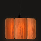 Kactos Pendant Light Matte Black Natural Cheery By LZF Lamps - With Light