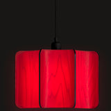 Kactos Pendant Light Matte Black Red By LZF Lamps - With Light