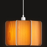 Kactos Pendant Light Matte White Natural Beech By LZF Lamps - With Light