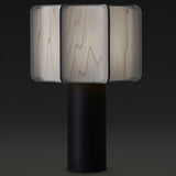 Kactos Table Lamp Matte Black Ceramic Grey By LZF Lamps - With Light