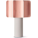 Kactos Table Lamp Matte White Ceramic Pale Rose By LZF Lamps