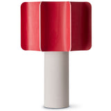 Kactos Table Lamp Matte White Ceramic Red By LZF Lamps