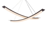 Kaguya Chandelier - Black Brass by Sonneman