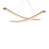 Kaguya Chandelier - Modern Brass by Sonneman