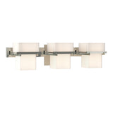 Kakomi Vanity Light 3 Light in Sterling by Hubbardton Forge