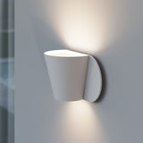 Kaliko Wall Sconce Textured White By Sonneman Side View