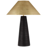 Karam Table Lamp Medium Natural Brass By Visual Comfort Modern - Front View