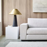 Karam Table Lamp Medium Natural Brass By Visual Comfort Modern - Lifestyle View1