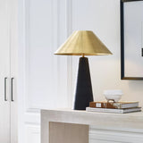 Karam Table Lamp Medium Natural Brass By Visual Comfort Modern - Lifestyle View3