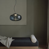 Karl-Johan Pendant Light Medium Smoked Glass By New Works - Lifestyle View2
