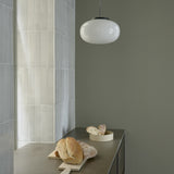 Karl-Johan Pendant Light Small Opal Glass By New Works - Lifestyle View1