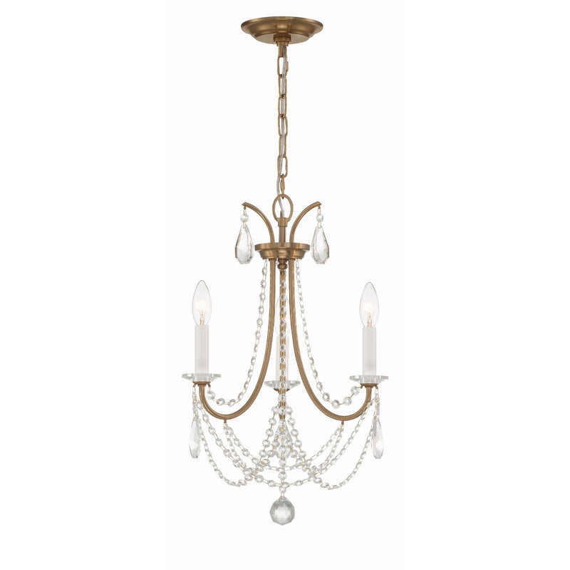 Karrington Chandelier 14" Aged Brass