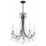 Karrington Chandelier 26" Matte Black