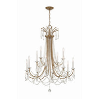 Karrington Two-Tier Chandelier 30'' Aged Brass