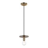 Kasa Pendant Aged Gold Brass