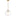 Kate Sphere Pendant — 12", Clear, Satin Brass