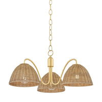 Katniss Chandelier - Aged Brass