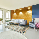 Katrine Ceramic Wall Light by Geo Contemporary installed in a styled interior - lifestyle view 1