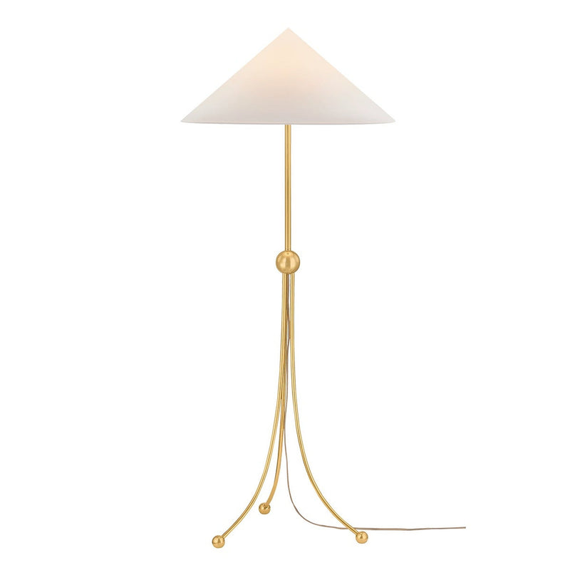 Katya Floor Lamp - Aged Brass