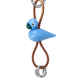 Kay Bojesen Bird Keychain - Silver/Blue