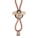 Kay Bojesen Monkey Keychain - Gold/Dark Grey