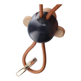 Kay Bojesen Monkey Keychain - Gold/Dark Grey view 3