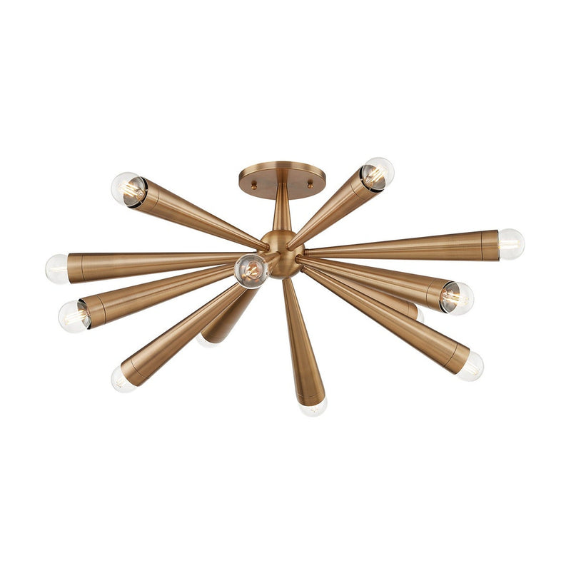 Keanu Semi Flush by Troy Lighting
