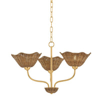 Kehlani Chandelier - Aged Brass