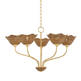 Kehlani Chandelier - Aged Brass
