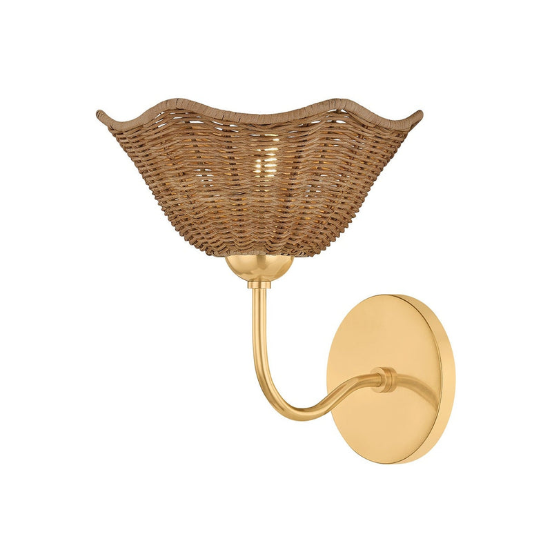Kehlani Wall Sconce - Aged Brass
