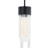 Kellan Pendant Light Matte Black Small By Matteo - Front View