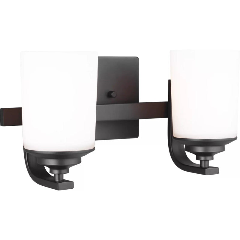 Kemal Vanity Light — 13.75 Inch, Midnight Black