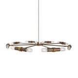 Kendu 8 Arm Chandelier - Antique Brass