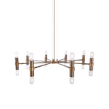 Kendu 8 Arm Chandelier - Antique Brass