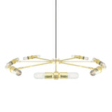 Kendu 8 Arm Chandelier - Polished Brass