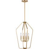 Kennan Outdoor Wall Lantern — 15.5 Inch, Satin Brass