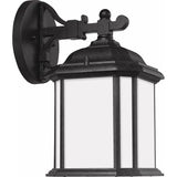Kent Down Outdoor Wall Lantern — 11.5 Inch, Oxford Bronze with Satin Etched Glass
