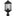 Kent Post Lantern — Black with Clear Beveled Glass