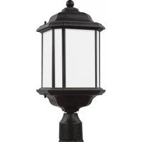 Kent Post Lantern — Oxford Bronze with Satin Etched Glass