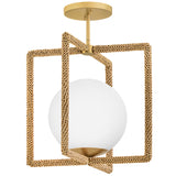 Keona Medium Convertible Semi-Flush Mount Deluxe Gold By Hinkley - Side View2