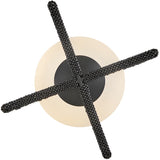 Keona Medium Convertible Semi-Flush Mount Painted Black Oxide By Hinkley - Down View